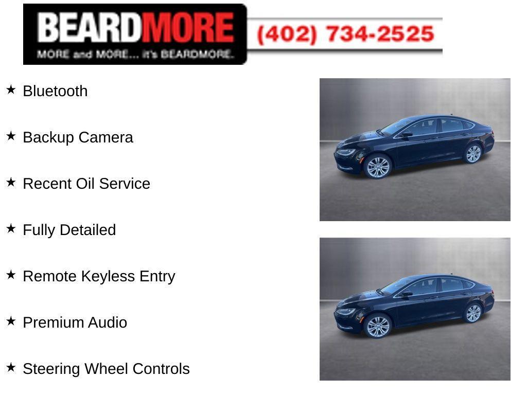 used 2015 Chrysler 200 car, priced at $9,187