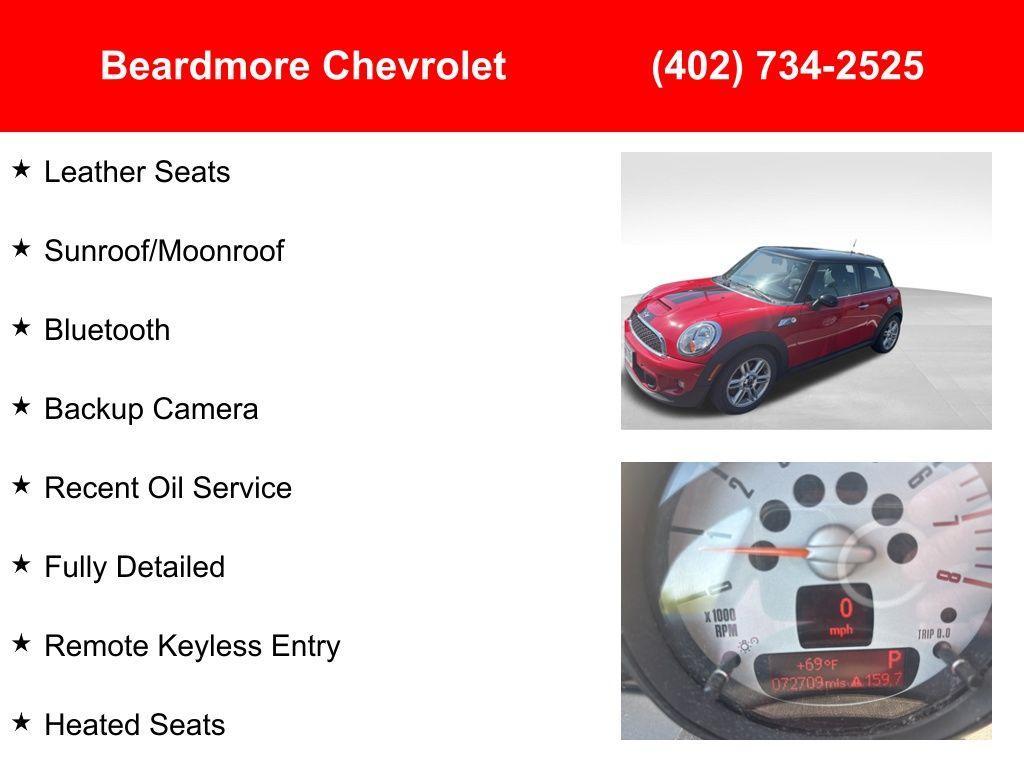 used 2011 MINI Cooper S car, priced at $9,853