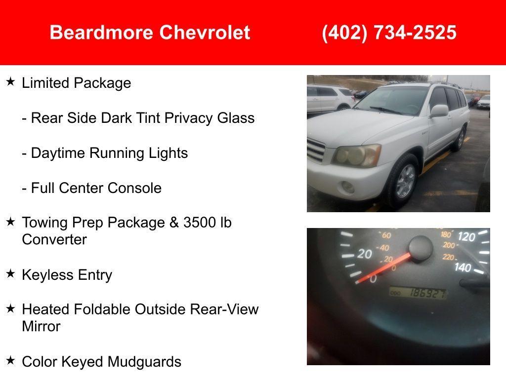 used 2003 Toyota Highlander car, priced at $6,977