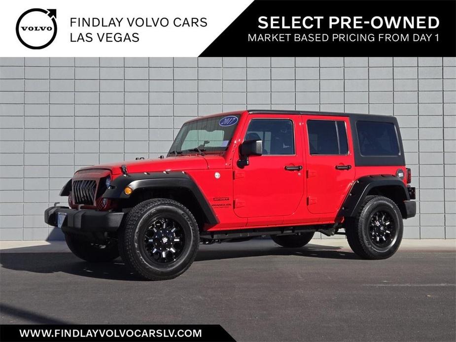 used 2017 Jeep Wrangler Unlimited car, priced at $22,376