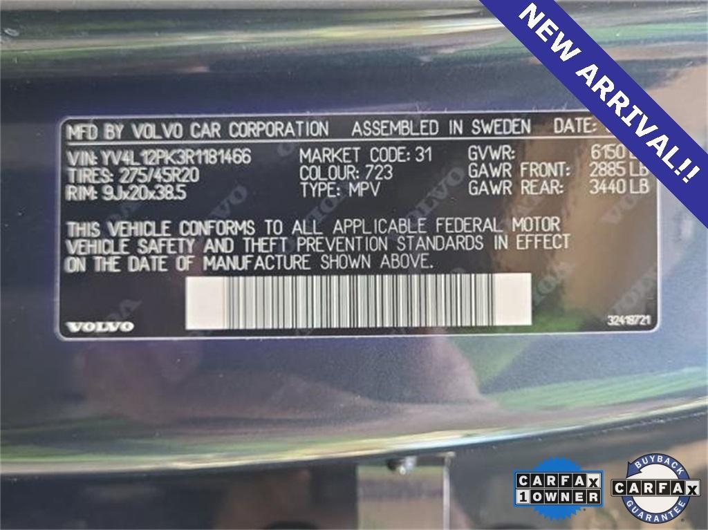 used 2024 Volvo XC90 car, priced at $37,850