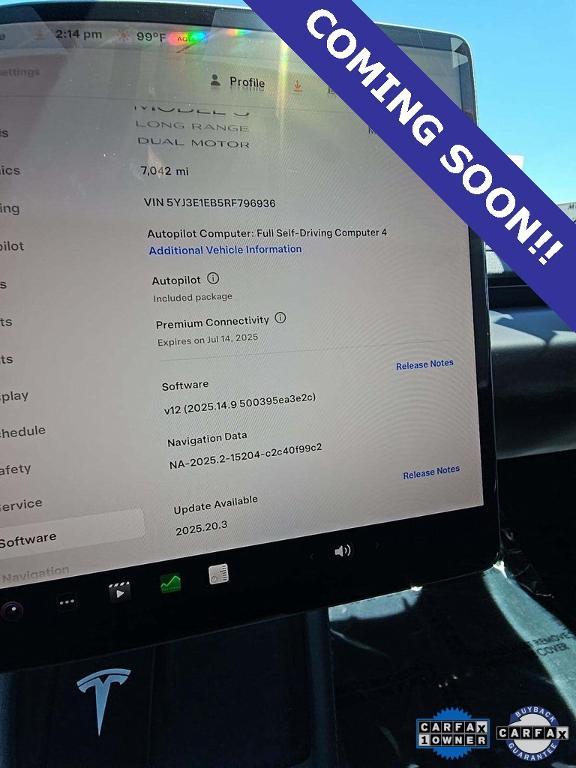used 2024 Tesla Model 3 car, priced at $36,984