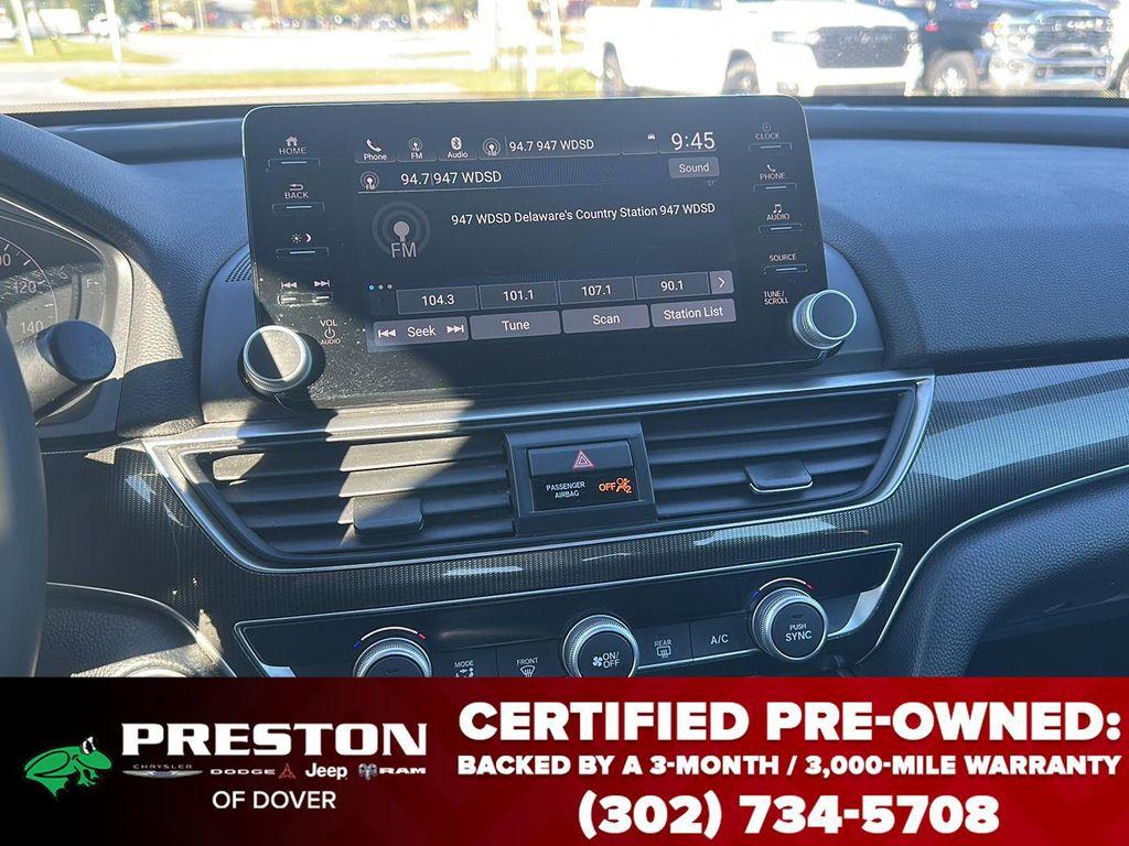 used 2022 Honda Accord car, priced at $22,995