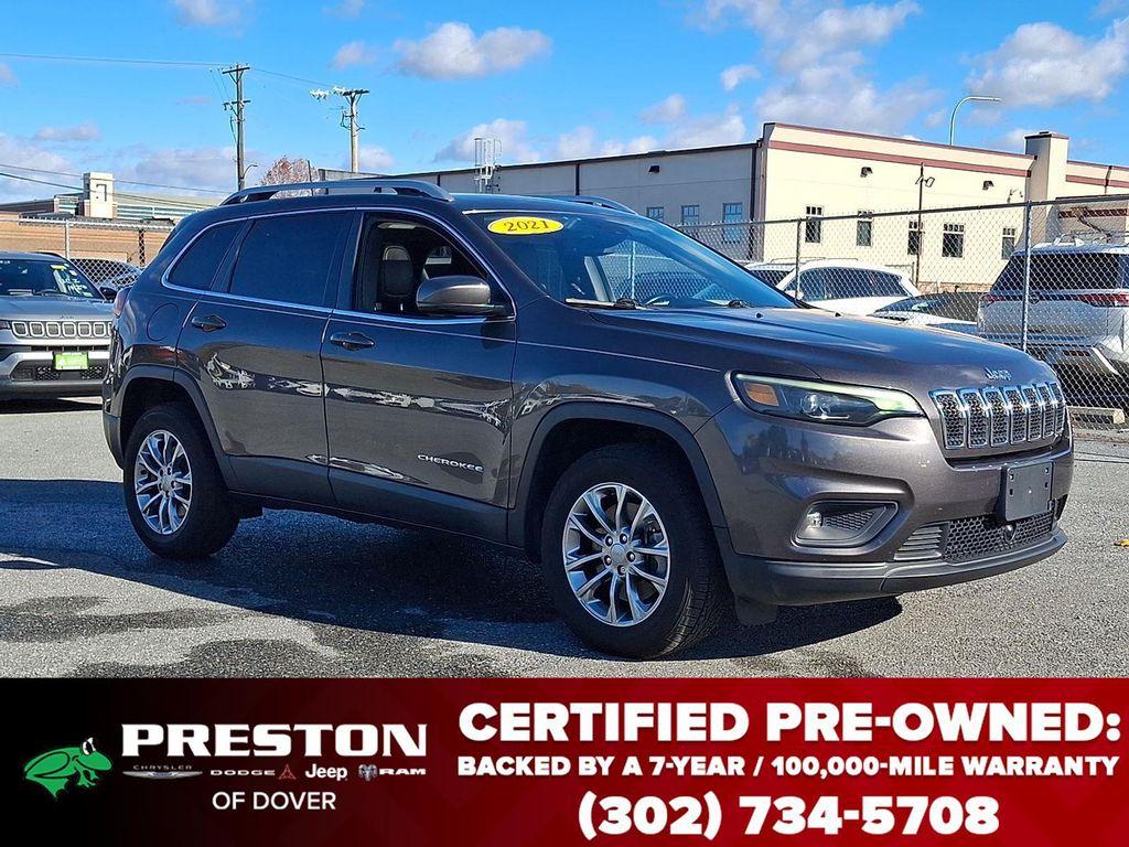 used 2021 Jeep Cherokee car, priced at $19,695