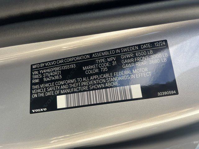 new 2025 Volvo XC90 Plug-In Hybrid car, priced at $78,805