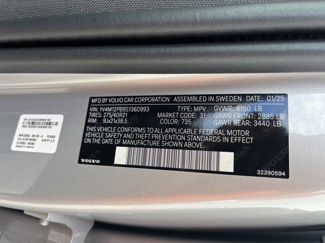 new 2025 Volvo XC90 car, priced at $65,555