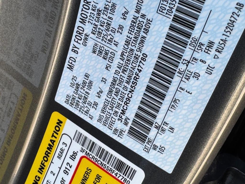 new 2025 Ford Bronco Sport car, priced at $33,900