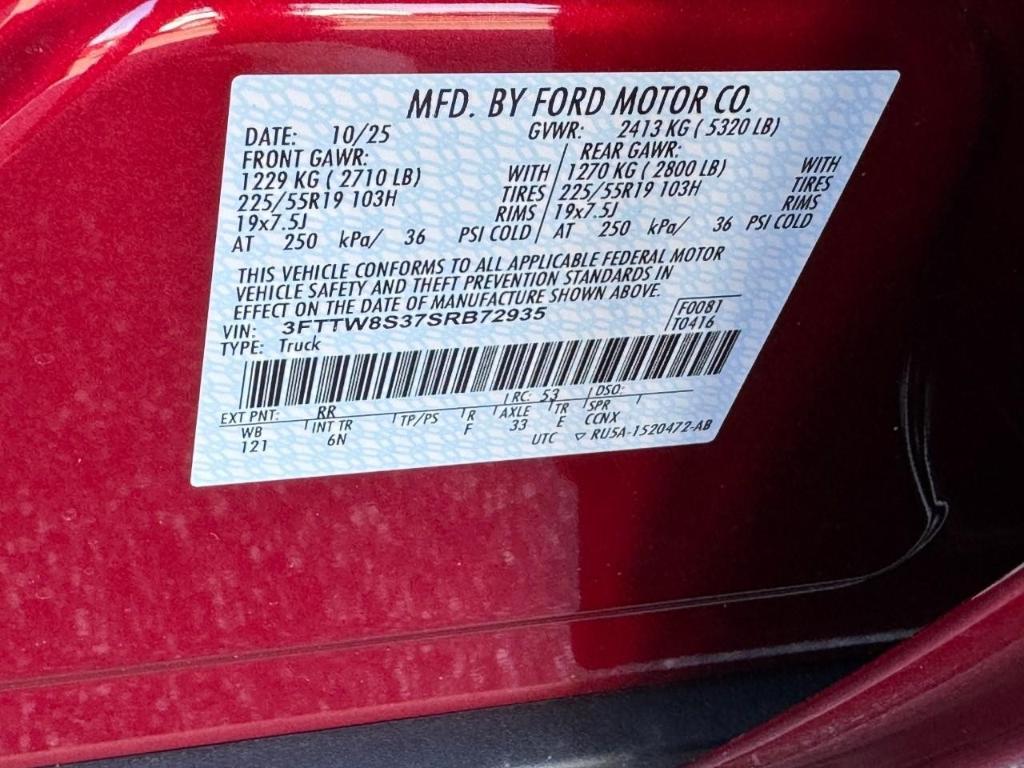 new 2025 Ford Maverick car, priced at $40,032