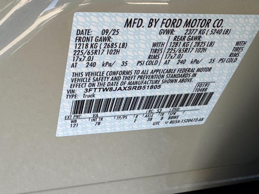 new 2025 Ford Maverick car, priced at $34,295