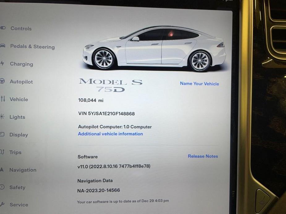 used 2016 Tesla Model S car, priced at $18,900