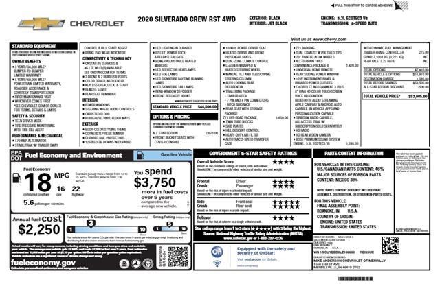 used 2020 Chevrolet Silverado 1500 car, priced at $37,197