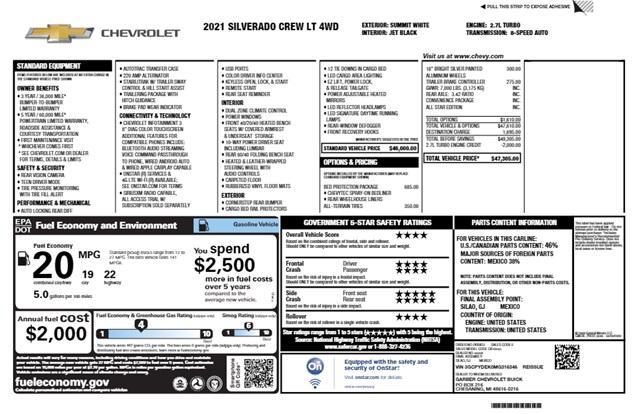 used 2021 Chevrolet Silverado 1500 car, priced at $34,358