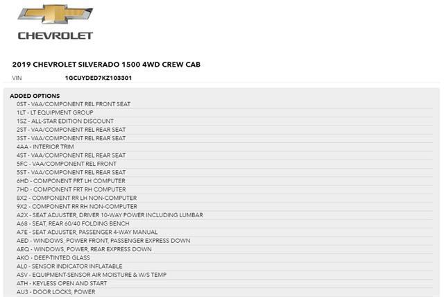 used 2019 Chevrolet Silverado 1500 car, priced at $31,744
