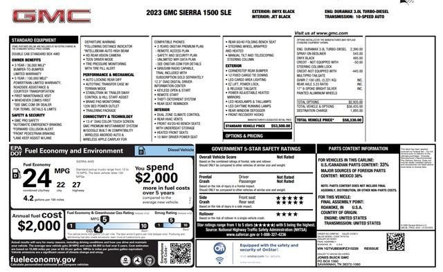 new 2023 GMC Sierra 1500 car, priced at $46,145