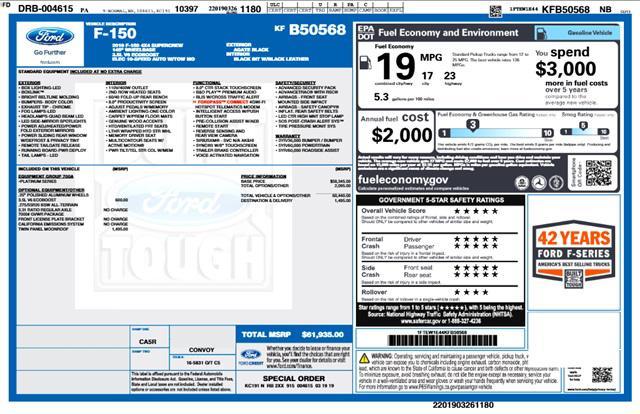 used 2019 Ford F-150 car, priced at $32,894