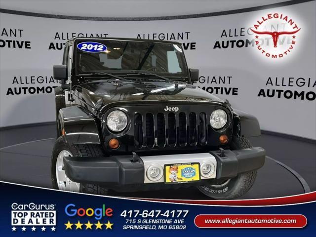 used 2012 Jeep Wrangler Unlimited car, priced at $16,269