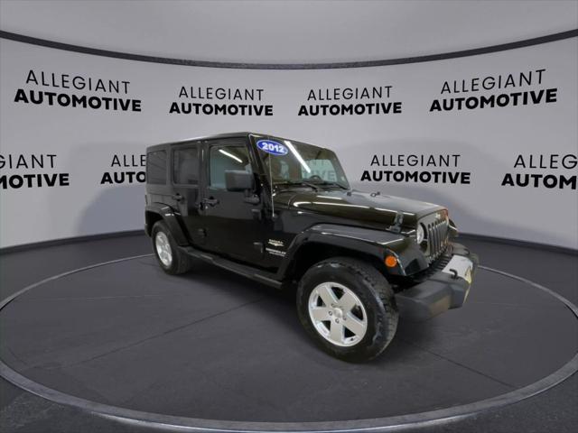 used 2012 Jeep Wrangler Unlimited car, priced at $16,302