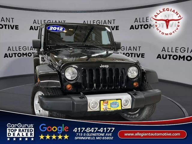 used 2012 Jeep Wrangler Unlimited car, priced at $16,302