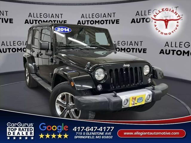 used 2014 Jeep Wrangler Unlimited car, priced at $19,692