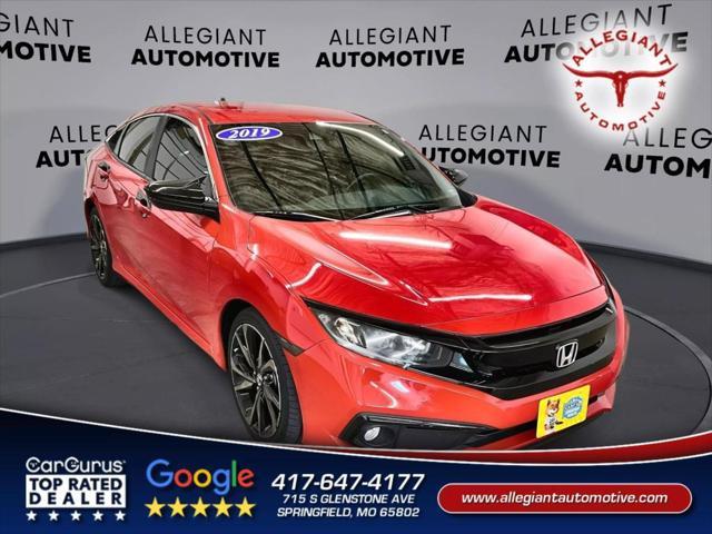 used 2019 Honda Civic car, priced at $18,681