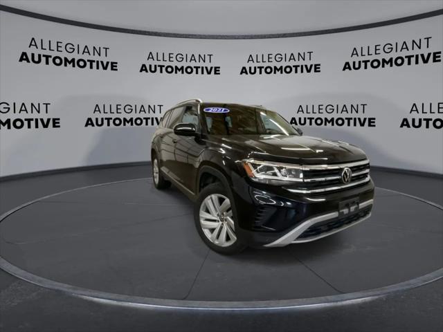 used 2021 Volkswagen Atlas car, priced at $28,044
