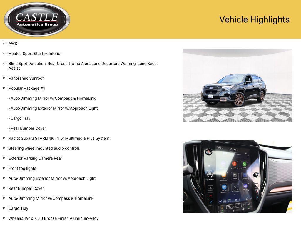 used 2025 Subaru Forester car, priced at $36,371