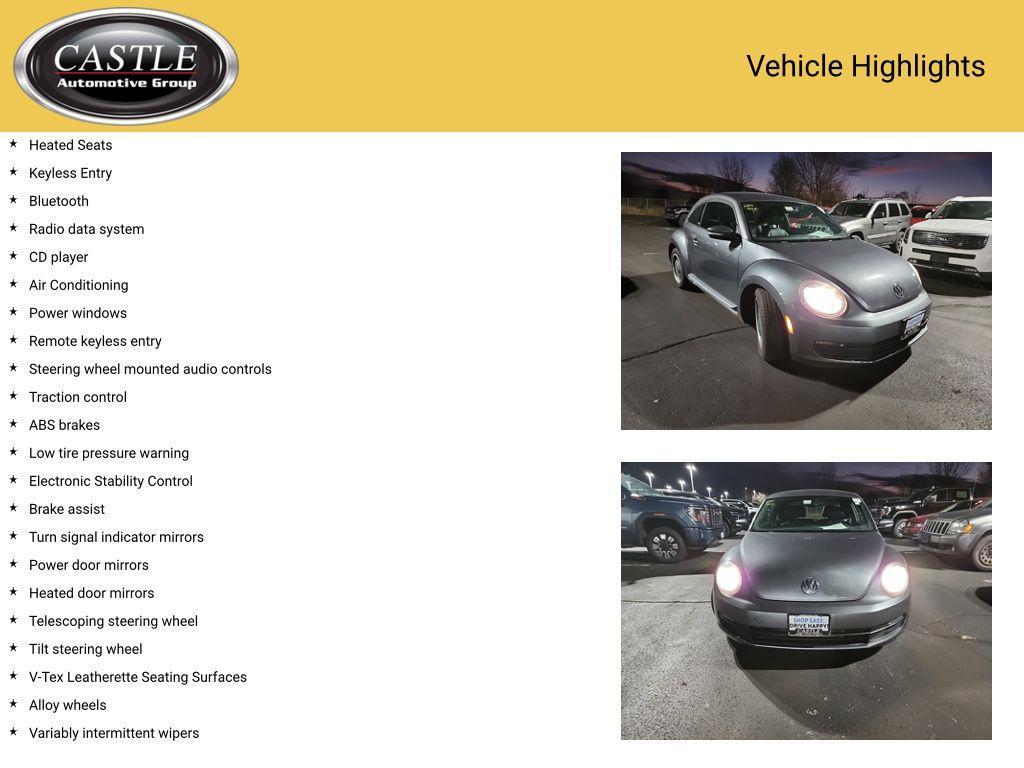 used 2014 Volkswagen Beetle car, priced at $6,753
