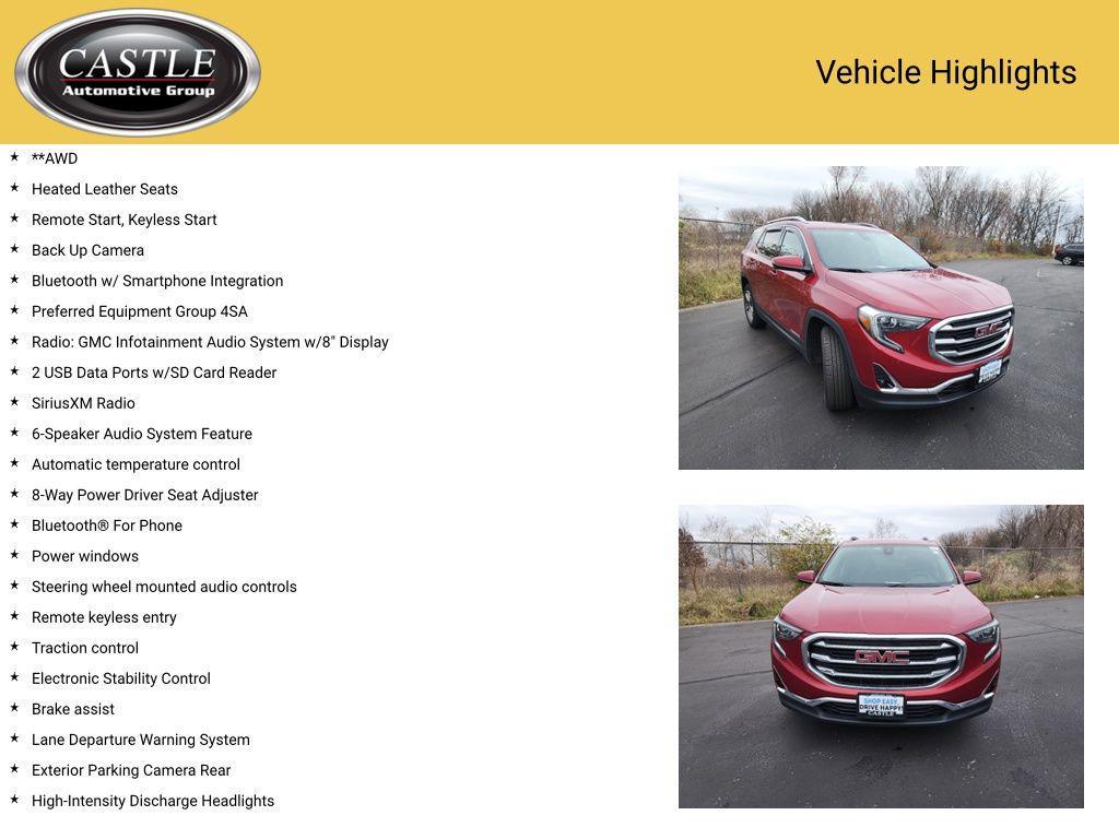 used 2020 GMC Terrain car, priced at $13,739