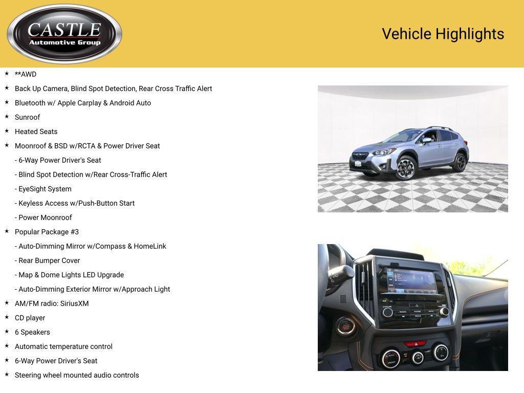 used 2023 Subaru Crosstrek car, priced at $23,997