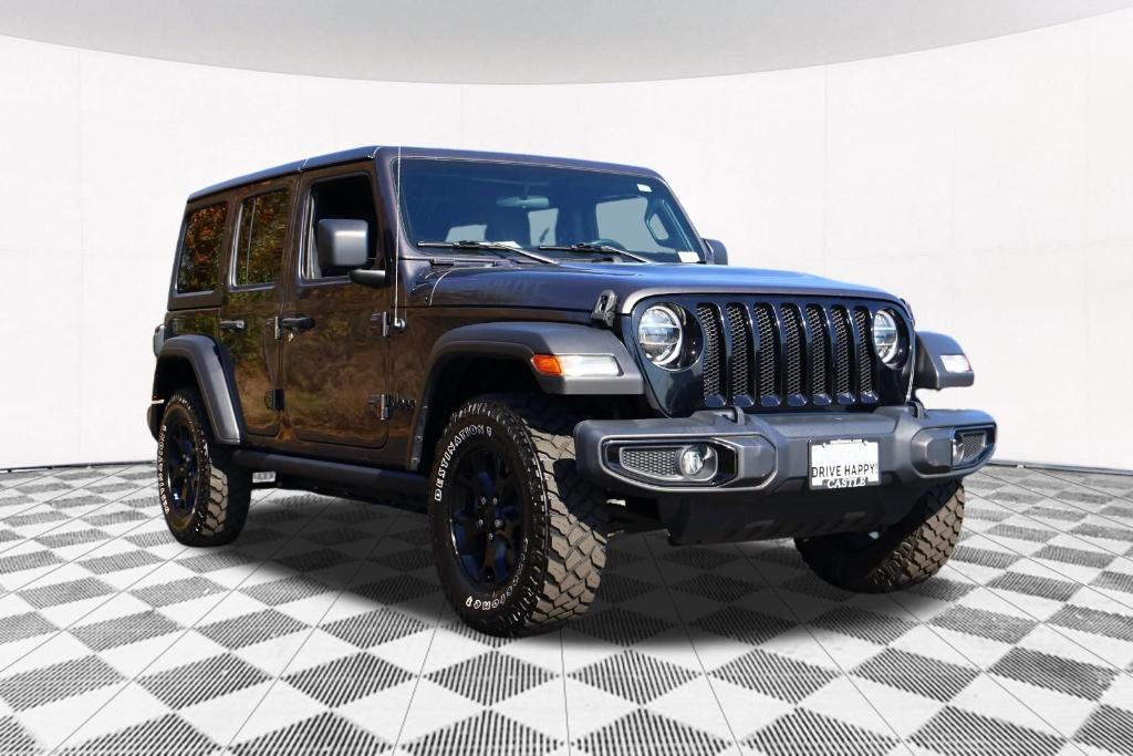 used 2021 Jeep Wrangler Unlimited car, priced at $27,837