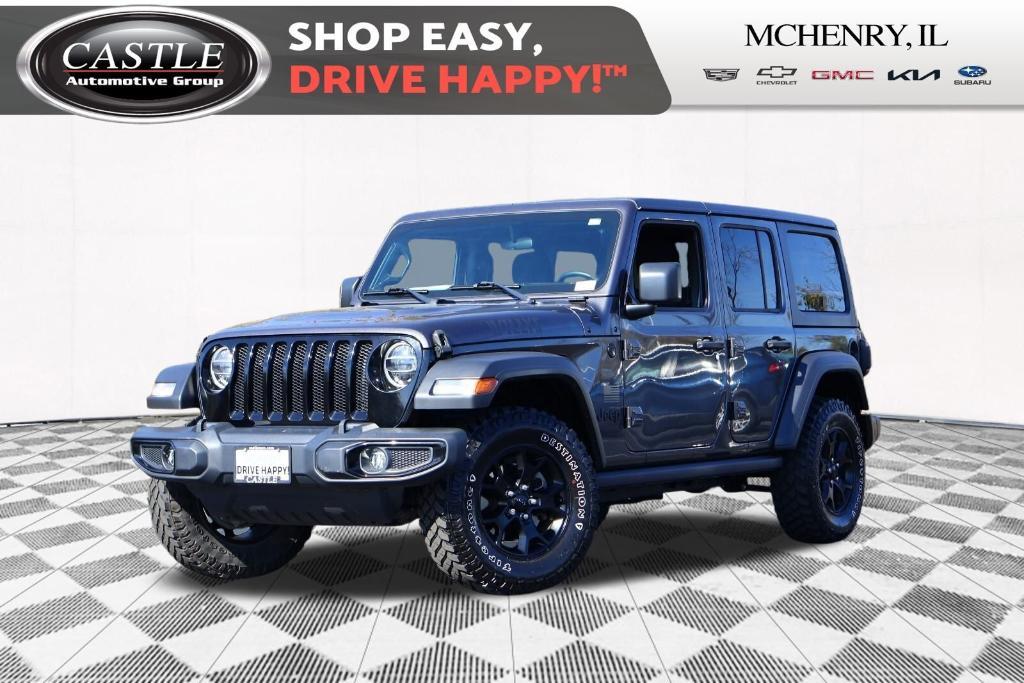 used 2021 Jeep Wrangler Unlimited car, priced at $29,977