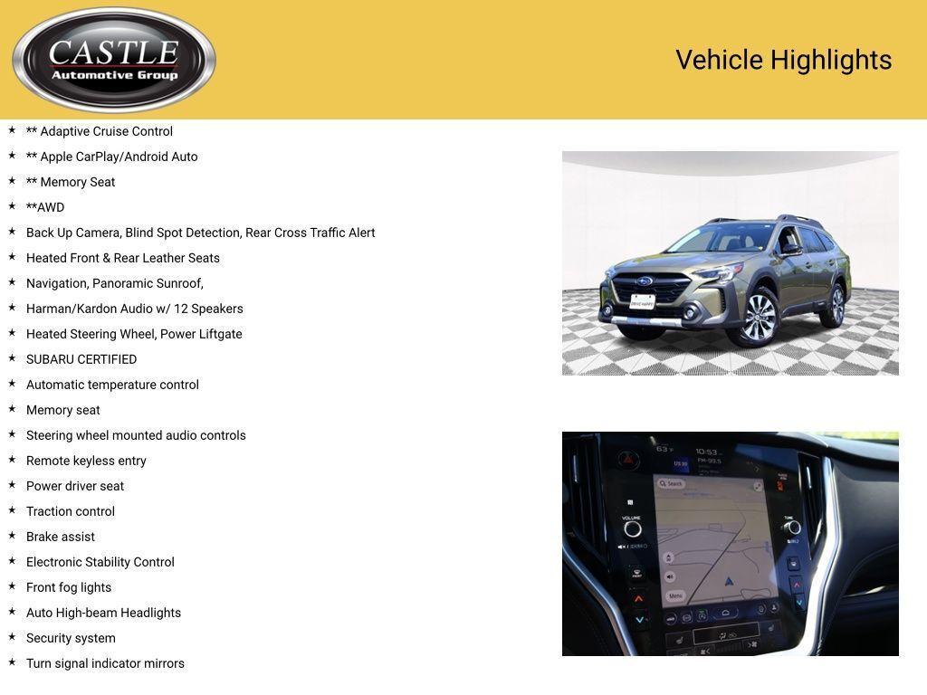 used 2025 Subaru Outback car, priced at $34,977