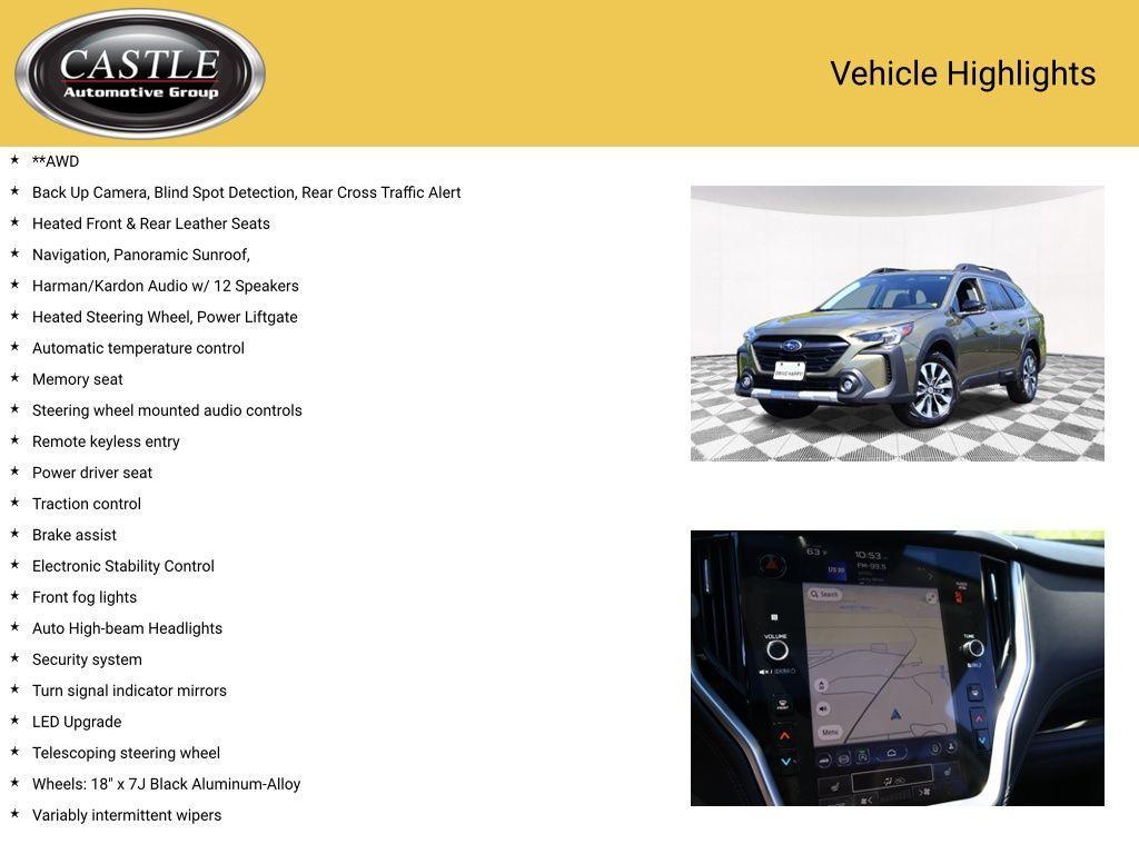 used 2025 Subaru Outback car, priced at $35,971