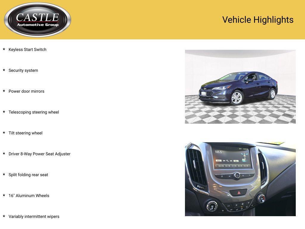 used 2016 Chevrolet Cruze car, priced at $10,371
