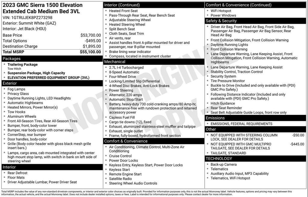 used 2023 GMC Sierra 1500 car, priced at $37,320