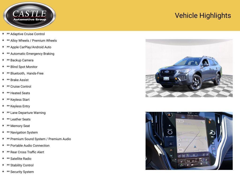 used 2025 Subaru Outback car, priced at $38,971