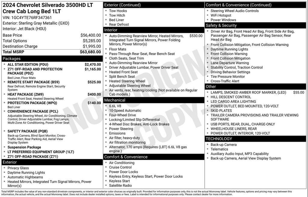 used 2024 Chevrolet Silverado 3500 car, priced at $62,744