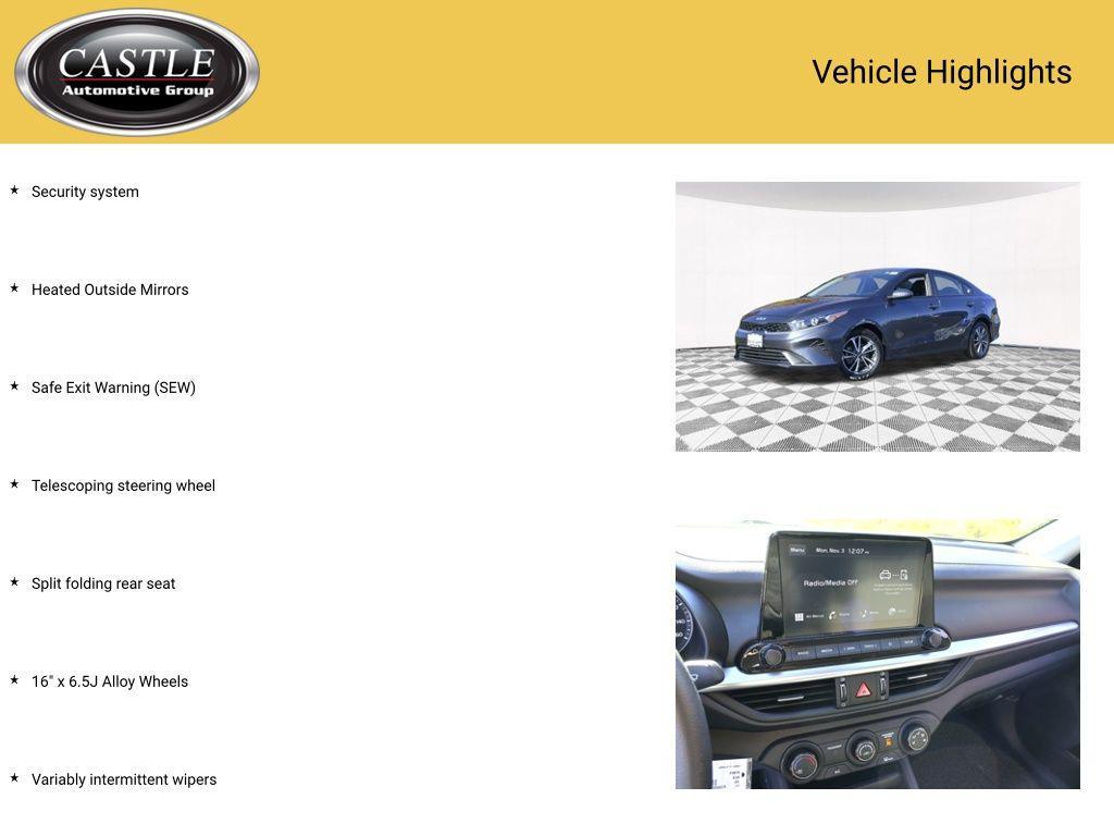 used 2023 Kia Forte car, priced at $17,934