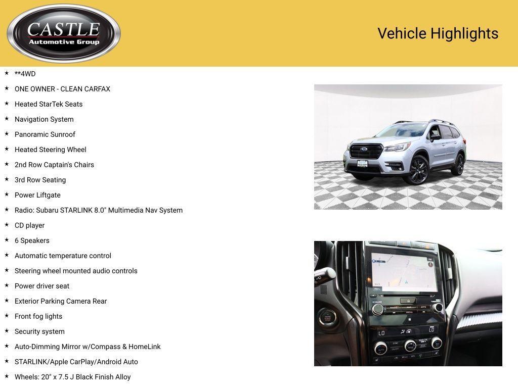 used 2022 Subaru Ascent car, priced at $31,971