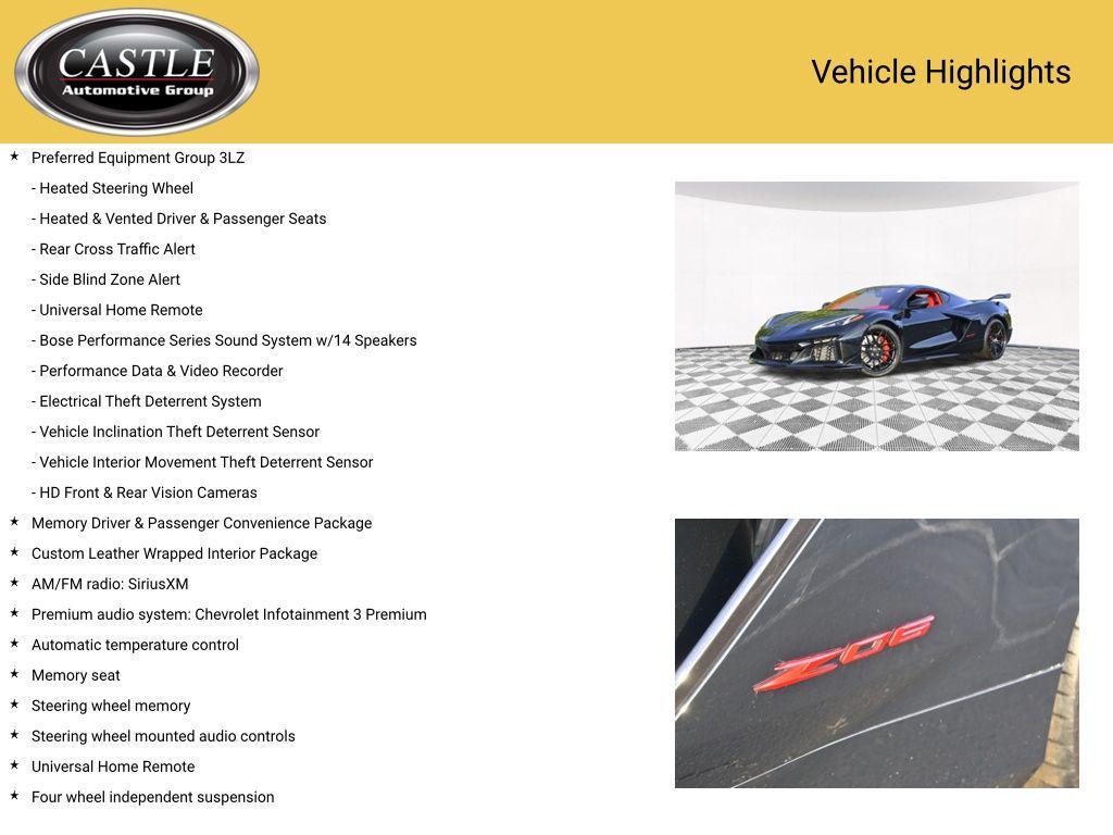 used 2025 Chevrolet Corvette car, priced at $123,036