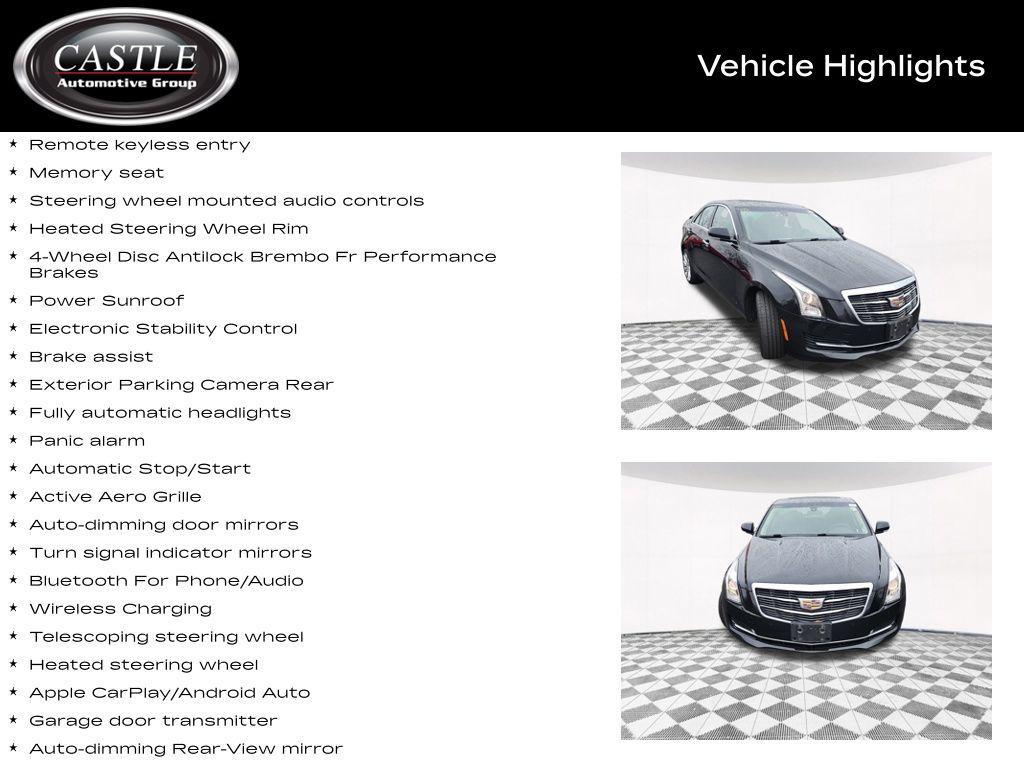 used 2017 Cadillac ATS car, priced at $12,899