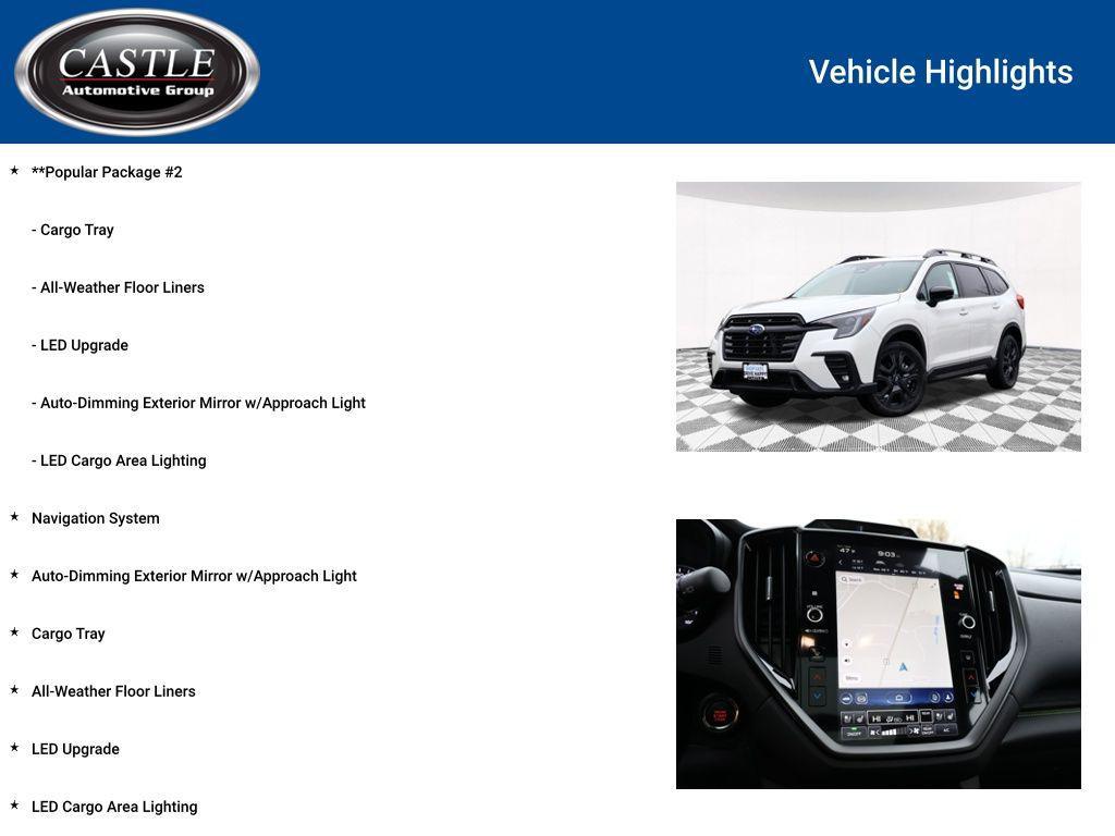 new 2025 Subaru Ascent car, priced at $48,476