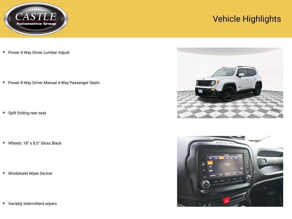 used 2017 Jeep Renegade car, priced at $12,797