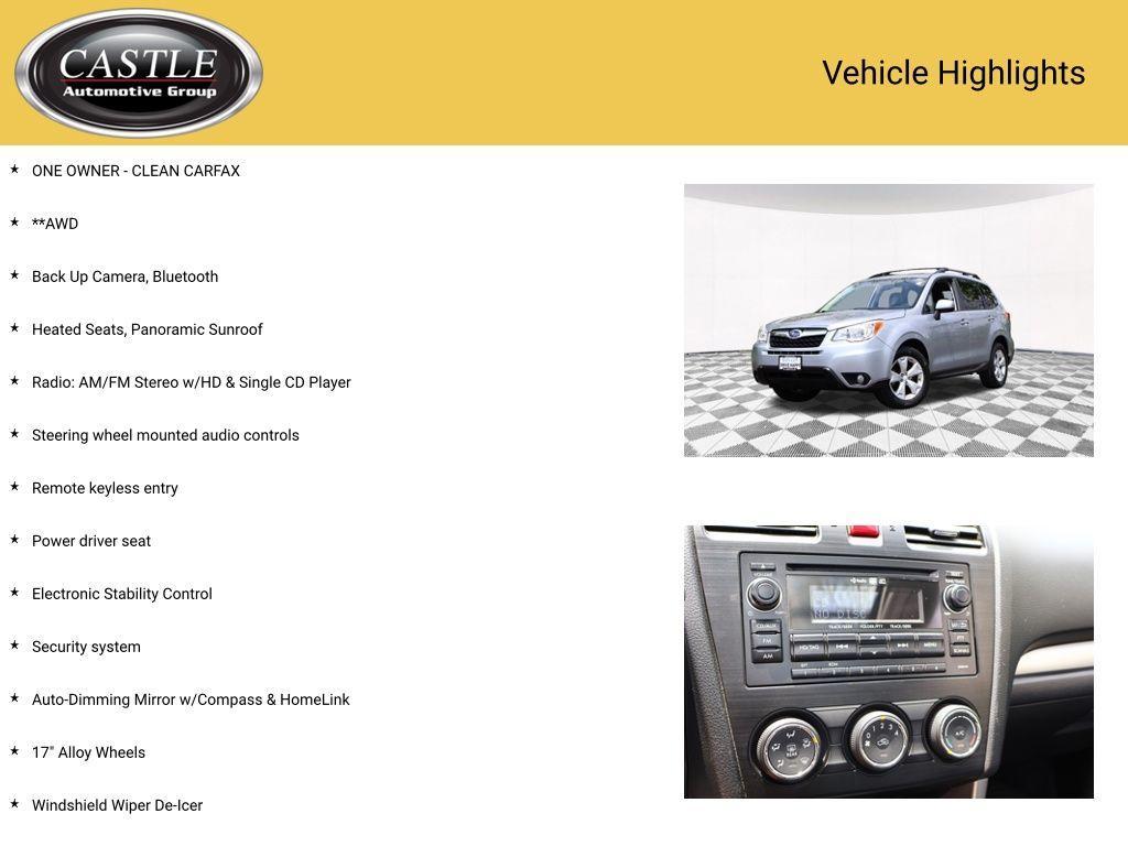 used 2015 Subaru Forester car, priced at $12,771