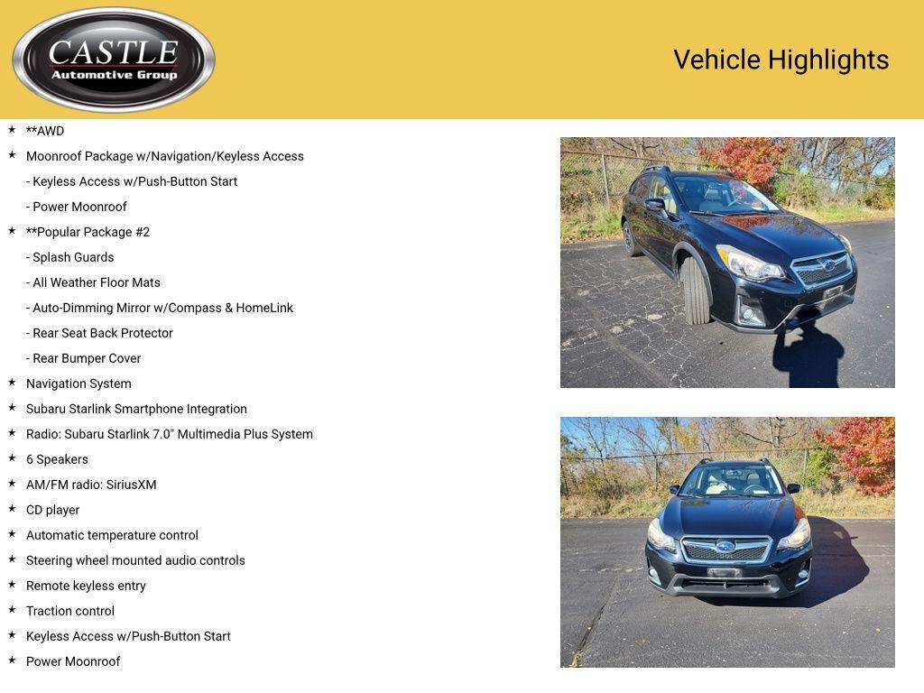 used 2016 Subaru Crosstrek car, priced at $13,577