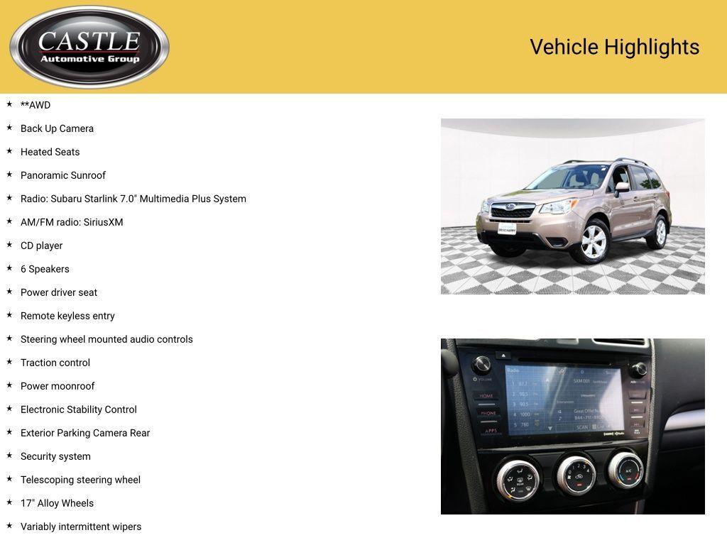 used 2016 Subaru Forester car, priced at $14,771
