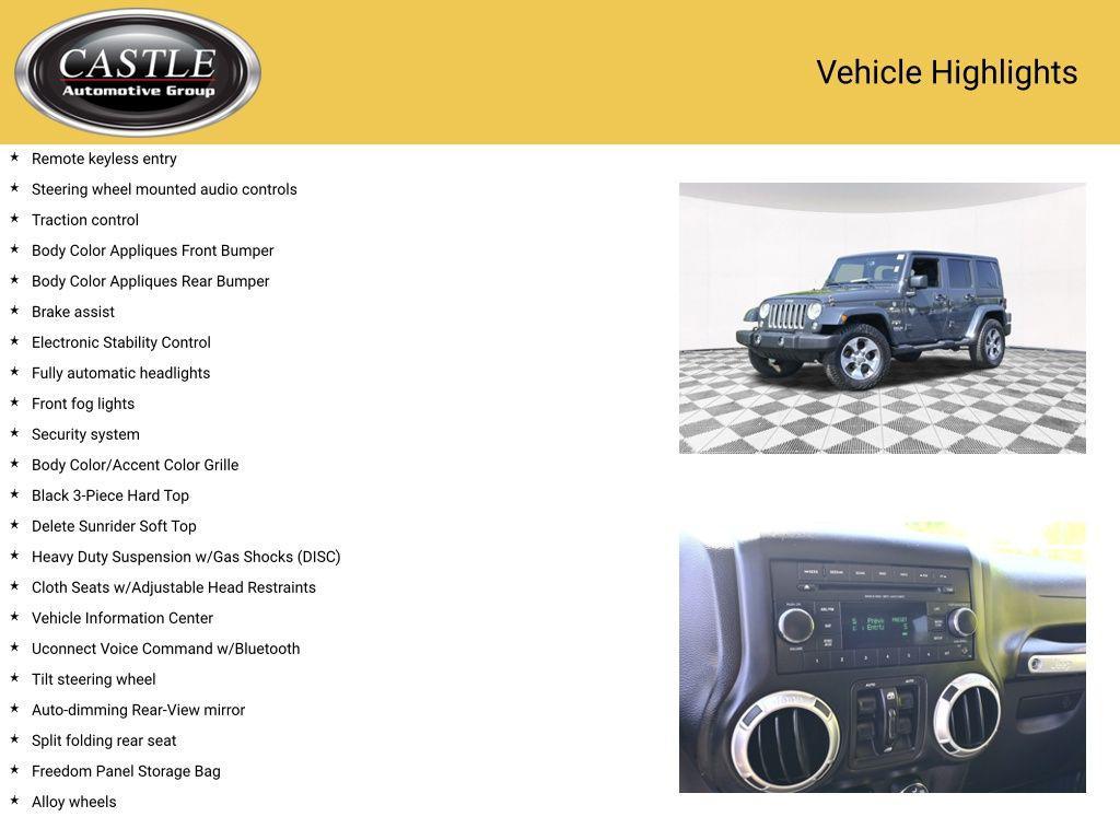used 2017 Jeep Wrangler Unlimited car, priced at $20,697