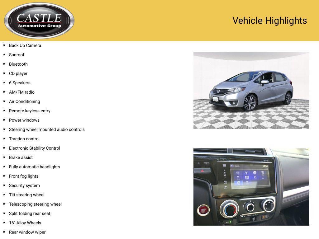 used 2015 Honda Fit car, priced at $13,671