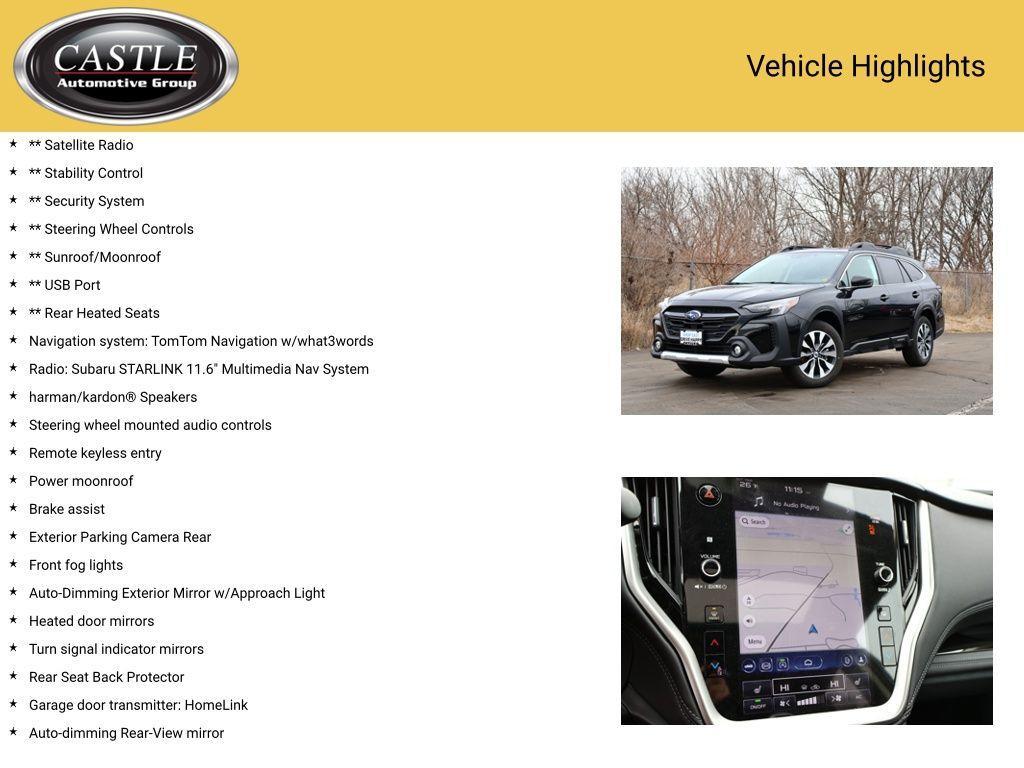 used 2025 Subaru Outback car, priced at $35,115