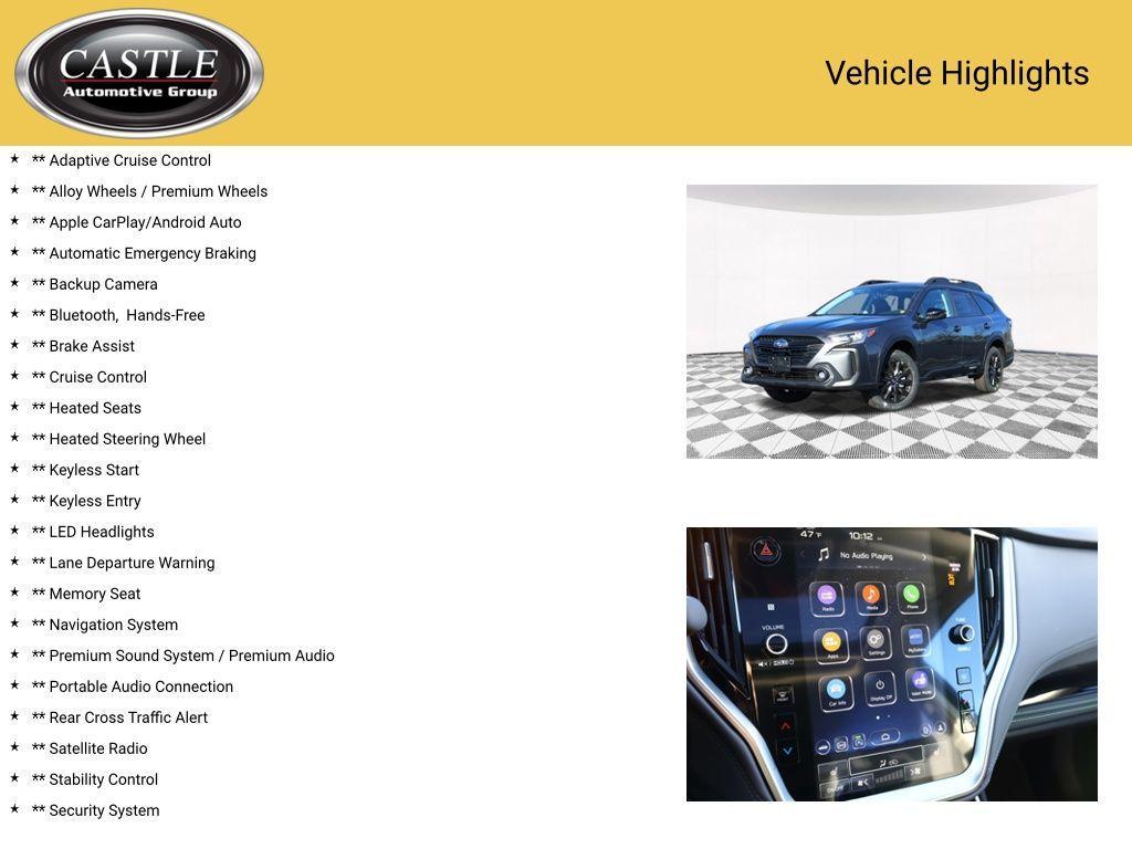 used 2025 Subaru Outback car, priced at $35,571